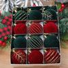 Velvet Christmas Ball Ornaments Christmas Ornaments Velvet Balls Holiday Pendant For Outdoor Family Gatherings Parties Garden