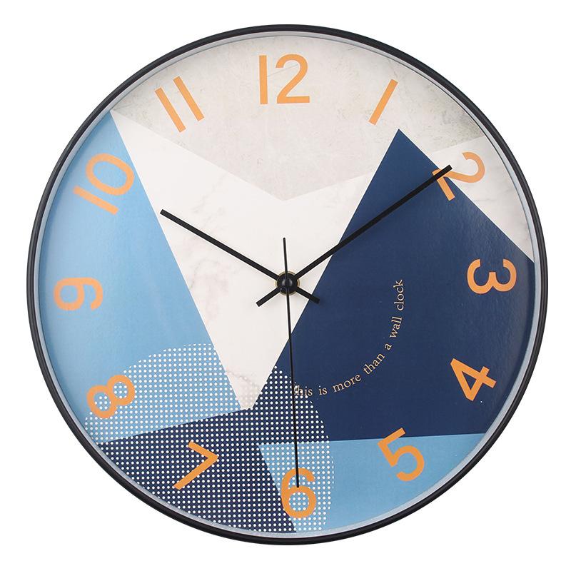 12-inch Clock Wall Clock Living Room Fashion Creative Home Bedroom Clock Modern Simple Silent Quartz Clock