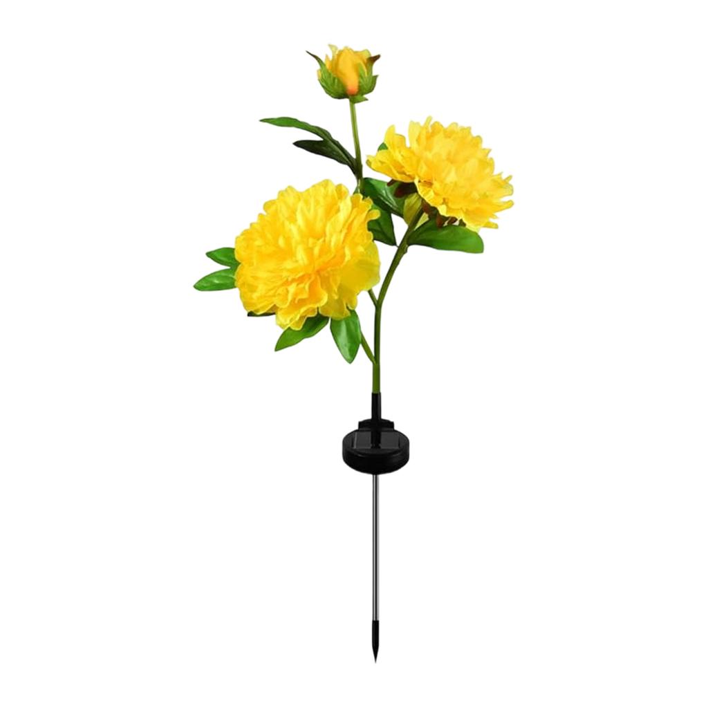Solar Garden Light, Solar Peony Light Outdoor Decoration For Patio  Garden Decoration