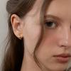 Tatiana Plump Volume Hoop Earrings EC3227 Size S