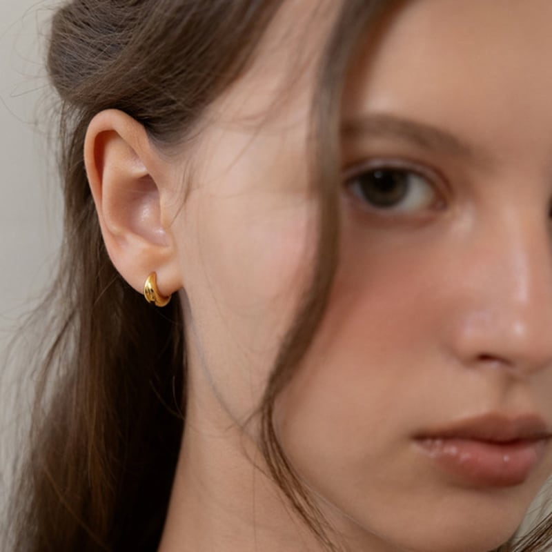 TATIANA Plump Volume Hoop Earrings EC3227 Size S