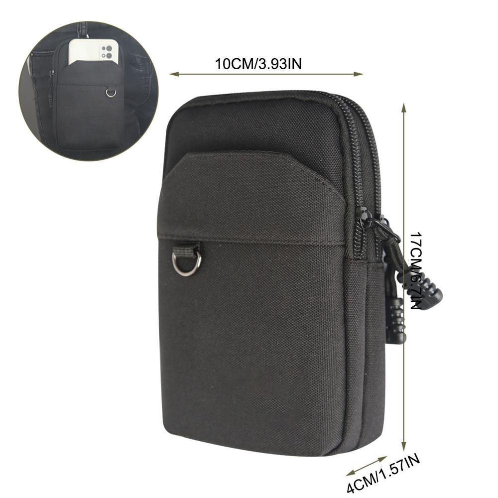 Nylon Molles Bag For Mobile Phone Utility Pouches Gadget Organizer Belt Waist Bag Hunting Fanny Pack For Outdoor Hiking Climbing