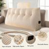 Wedge Headboard Pillow Triangle Cushion Waist Support with Neck Pillow