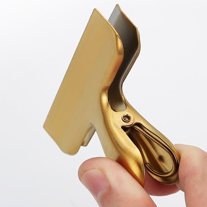 8Pcs Metal Hinge Clip File Paper Clamps for Craft Food Bag Photo Drawing Board Stainless Steel Clip for Kitchen Office