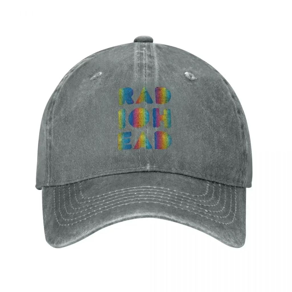 Vintage Radiohead Musik Baseballkappen für Männer Frauen Used Gewaschen Snapback Hut Hip Hop Street Band Outdoor Trainingskappen Hut