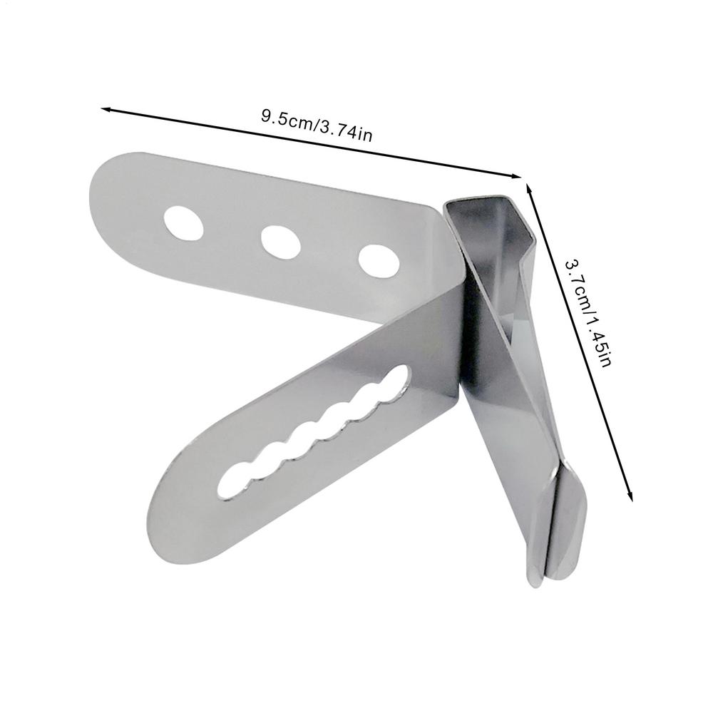 Stainless Steel Thermometer Barbeque Harmless Probe Clip Holder Coffee Cup Clip Kitchen Restaurant Nontoxic Heat-Resisting