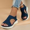 Large size fly-woven sandals for women's summer new models, light outer sandals for one pedal