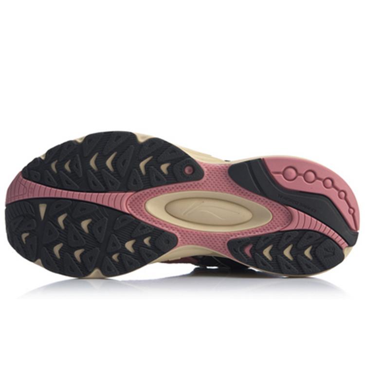Li Ning V8 Cushioning Low top Running Shoes Women's Black Pink ARHP286-1