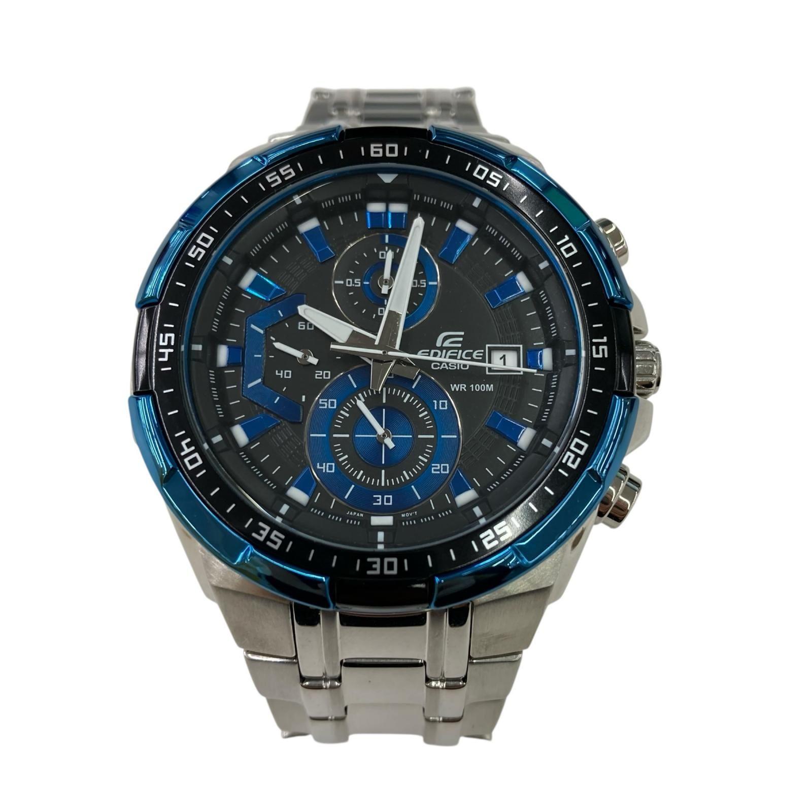 186000 Current condition CASIO Edifice Quartz Chronograph EFR-539 Blue Good Condition Men s