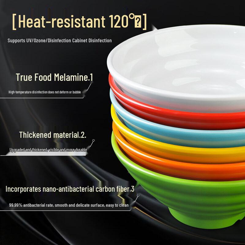 A5 Melamine Imitation Porcelain Ramen Soup Bowl