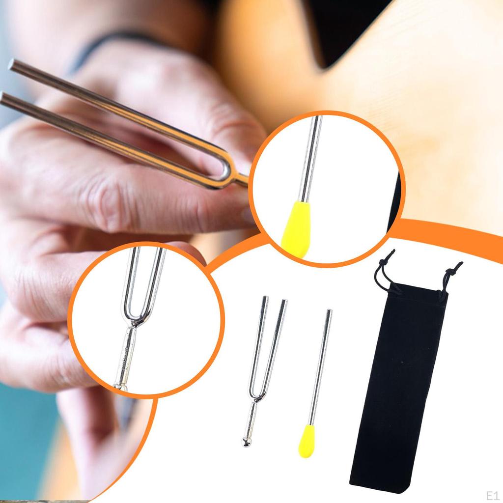Tuning Fork Healing Instrument Essential Sturdy Premium Men Women Precision with Storage Bag