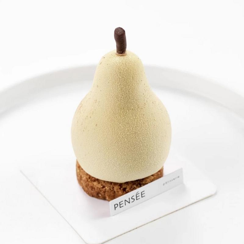 8 Cavity Pear Shape 3D Silicone Cake Baking Mold For Mousse Truffle Brownies Pan Molds Silicone Pastry Tool Cakes