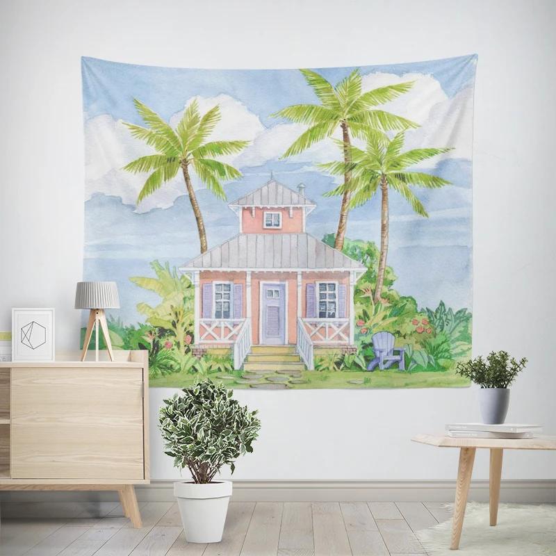 Modern Wall Decoration Aesthetics Home Hawaii Tapestry Rural Nostalgia Hanging Large Fabric Autumn Bedroom Hanging Fabric