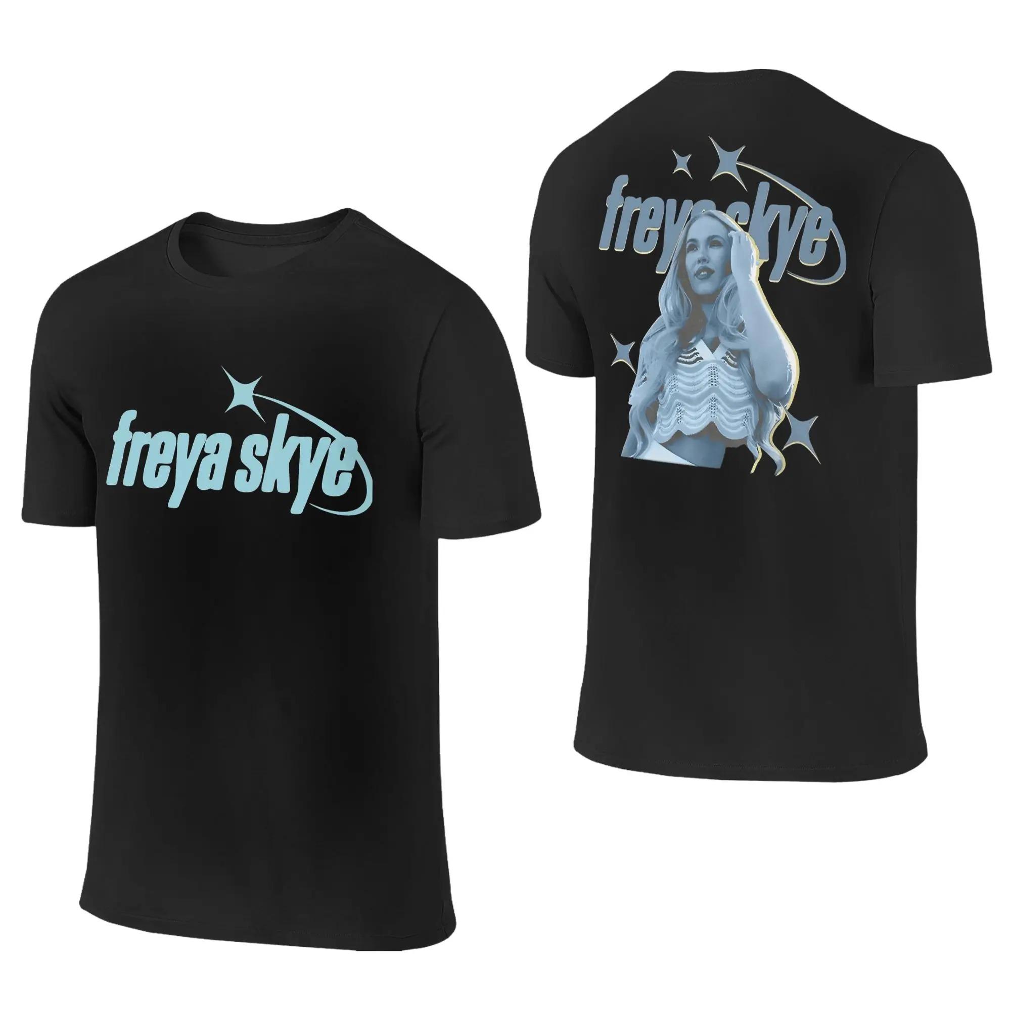 

Freya Skye Men Women Graphic Print T Shirt Humorous Tee Shirt Short Sleeve Round Neck T-Shirts Cotton Oversized Clothes S
