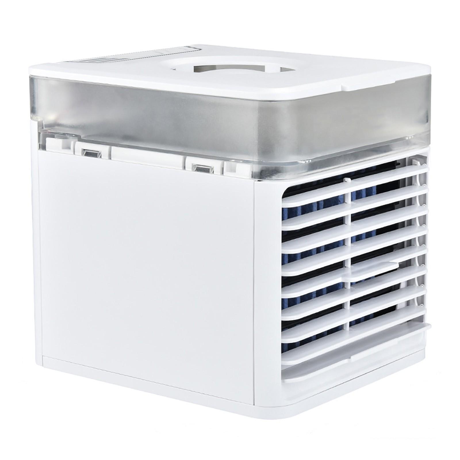 

2022 Портативный кондиционер испарительный портативный персональный охладитель увлажнитель с ночным светом 3 скорости портативный кондиционер One Size белый