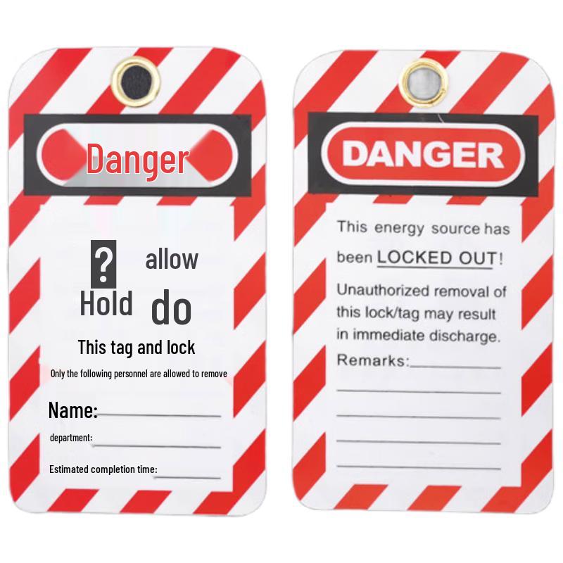 Zhunming PVC Safety Lockout Tag