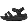 Moderne Komfort-Damensandalen Schwarz 119828-BBK