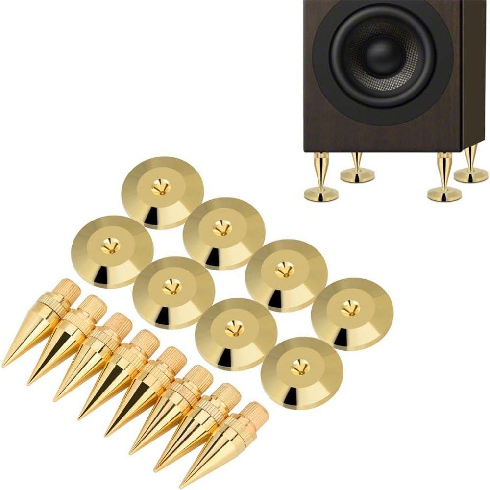 Copper Speaker Feet Pad Gold Black Speaker Amplifier Holder Speaker Spikes Speaker Amplifier