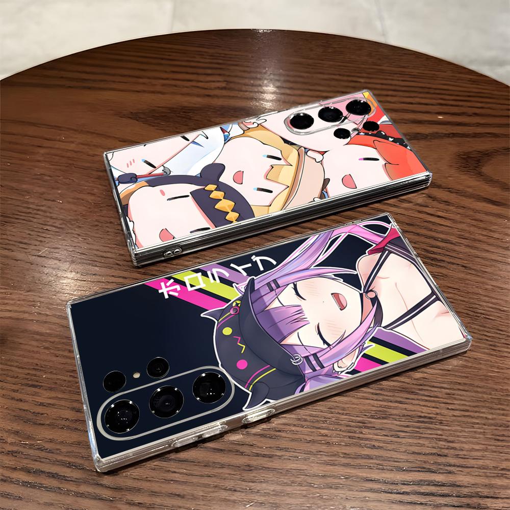 Japan Anime Phone Case For Samsung S25 S24 Ultra S23 Fe S22 S20 S21 Plus Plus 5G Fe Transparent Cover