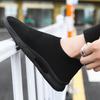 2026 Trendy Black Men's Breathable Flyknit Mesh Running Shoes
