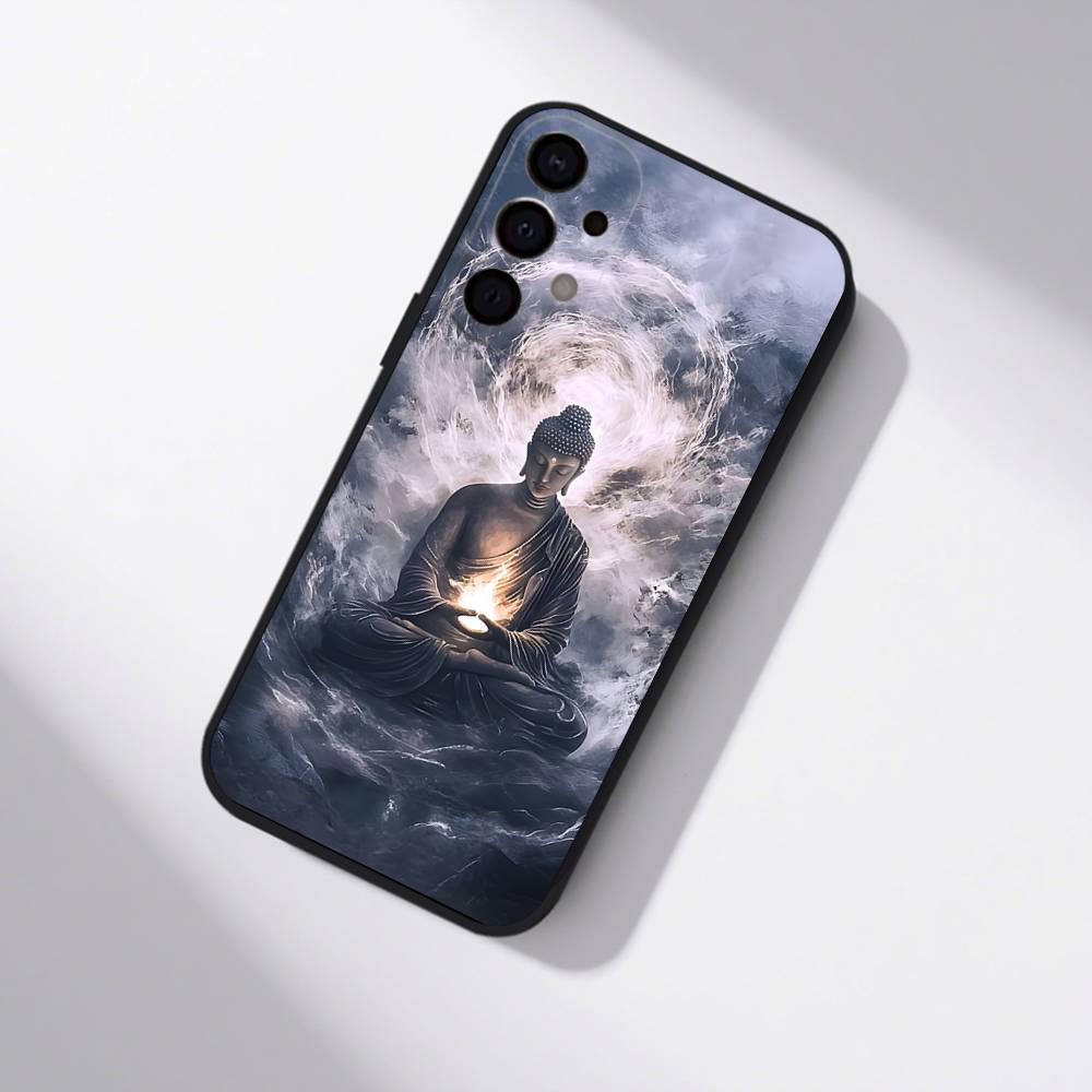 The Buddha Phone Case For Samsung S25,S24,S21,S22,S23,S30,Ultra,S20,Plus,Fe,Lite,5G Black Cover
