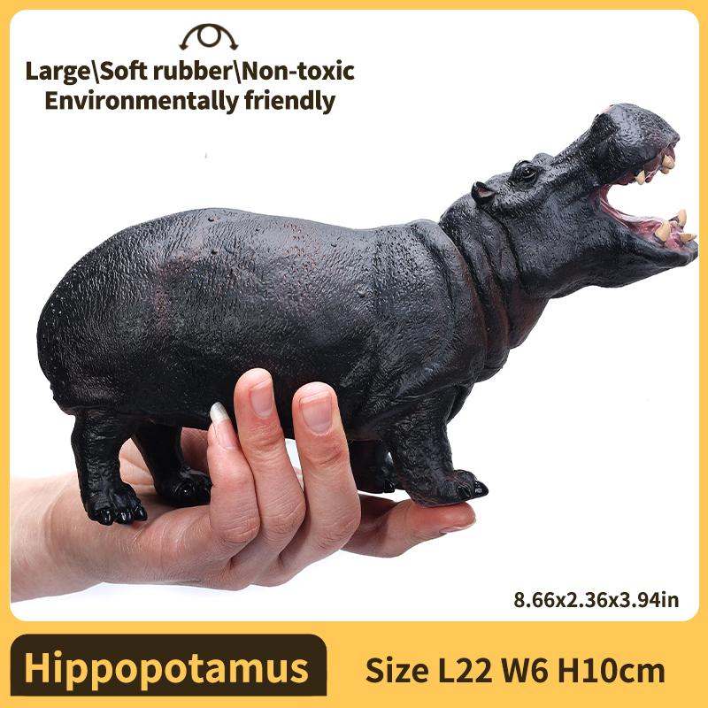 Gentle Rubber Animal Playthings Tigers Lions Elephants Model Realistic Animal Figure designed for Children Children's Present