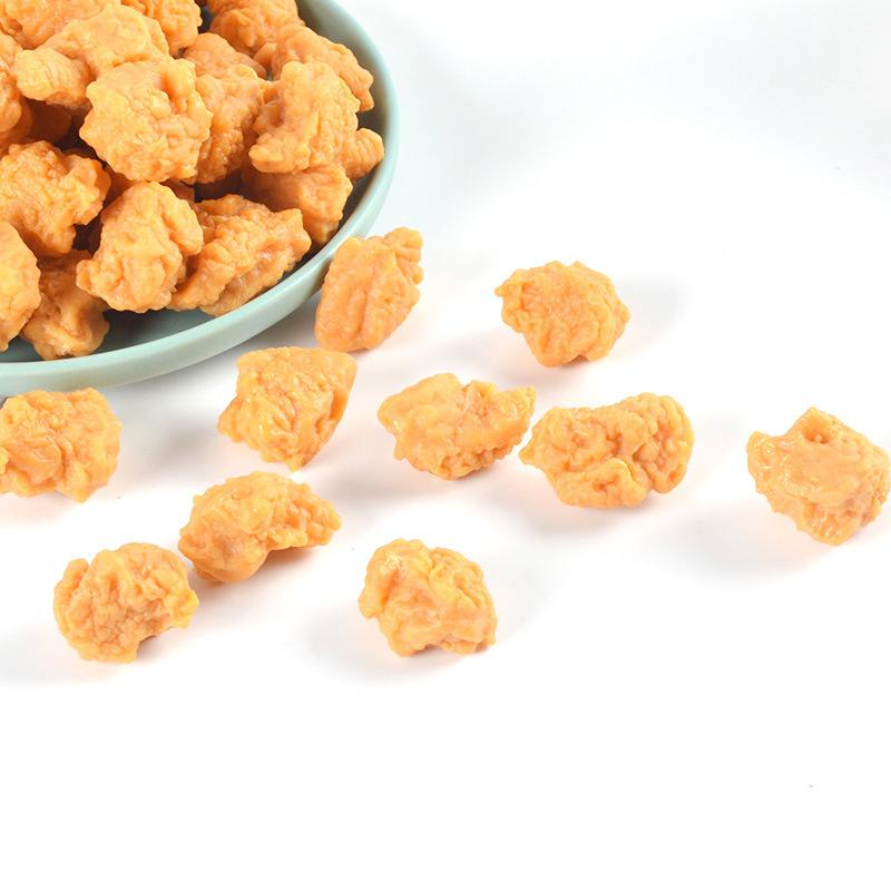 Artificial Chicken Popcorn Simulation Food Model for Home Kitchen Bakery Shop Display Realistic Snack Decor Props