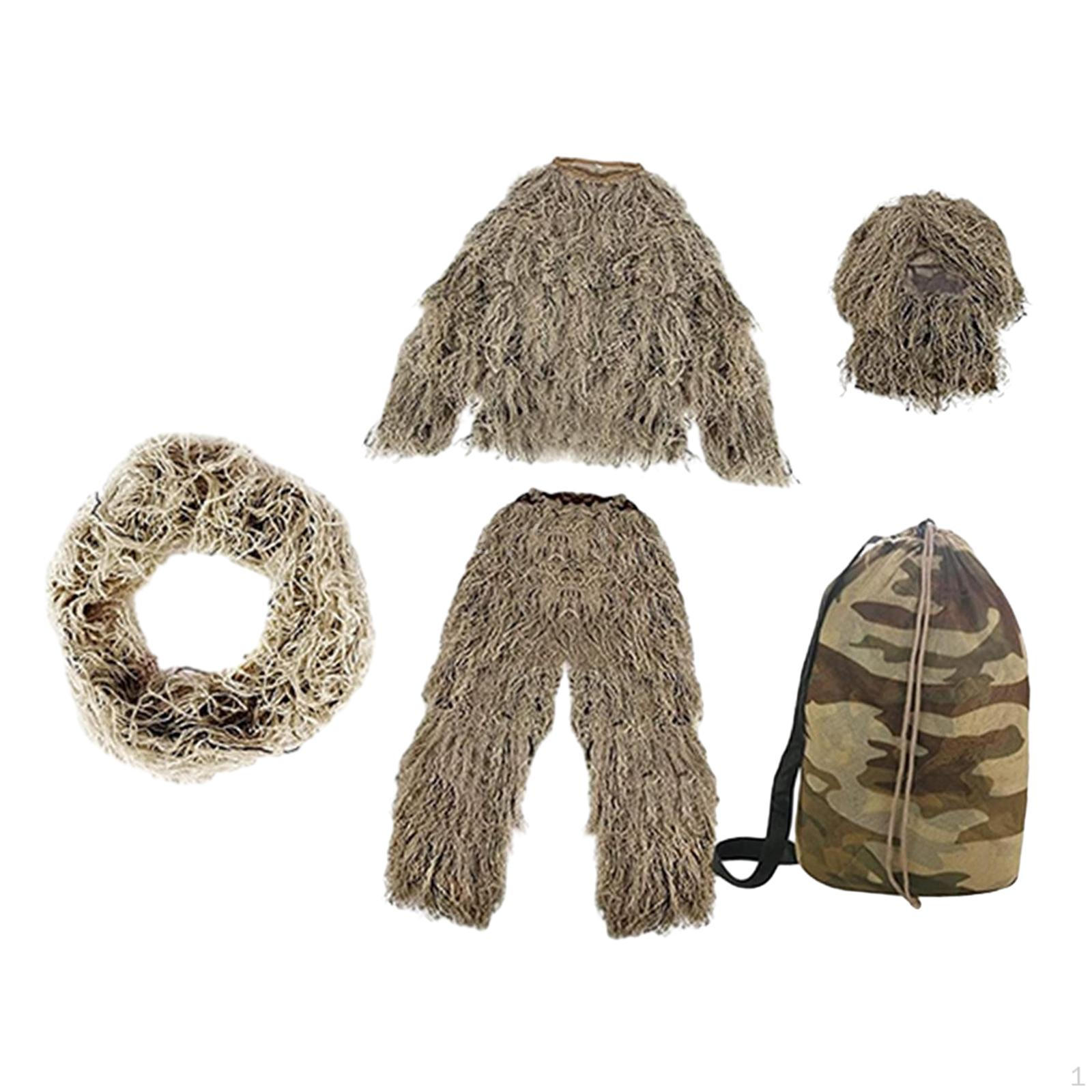 

Дитячий костюм Ghillie, легкий маскувальний одяг для полювання на джунглі Desert Color