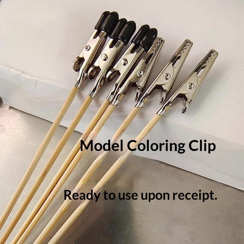 5/10Pcs Airbrush Model Part Diy Accessories Wood And Metal Painting Stand Alligator Clip Stick Modeling Tool