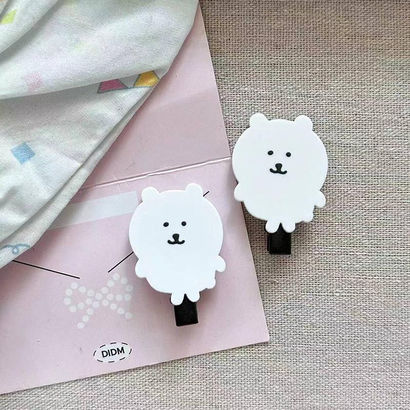 2Pcs Cute Cartoon Rabbit Hair Side Clip Bunny Bangs Edge Hairpins Girls Sweet Hair Styling Tools Decoration Tools Gifts
