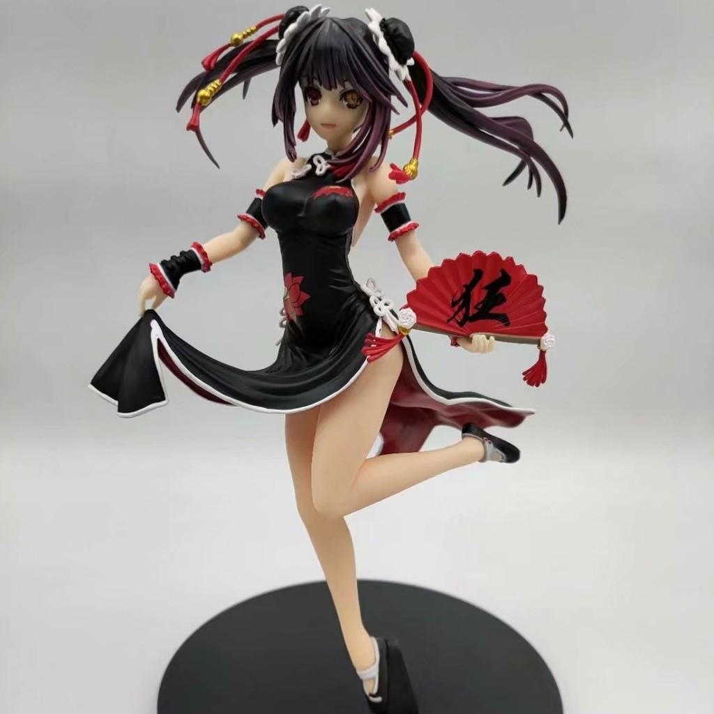 Stunning Date A Live Kurumi Tokisaki Pvc Figure In Gorgeous Cheongsam Kimono Design