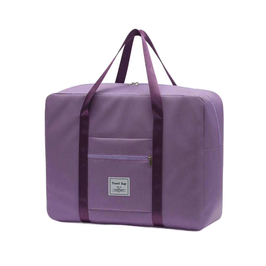 Oxford Fabric Large Capacity Zipper Storage Bag Portable Handheld Travel Organizer with Front Pocket and Double Handles for Easy Carrying