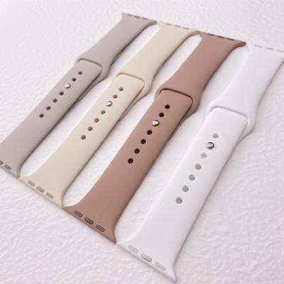 Silikoninis dirželis Apple laikrodžio apyrankei 45mm 44mm 40mm 41mm 42mm 38mm 49mm apyrankė iwatch series 8 7 se 3 4 5 6 Ultra apyrankė