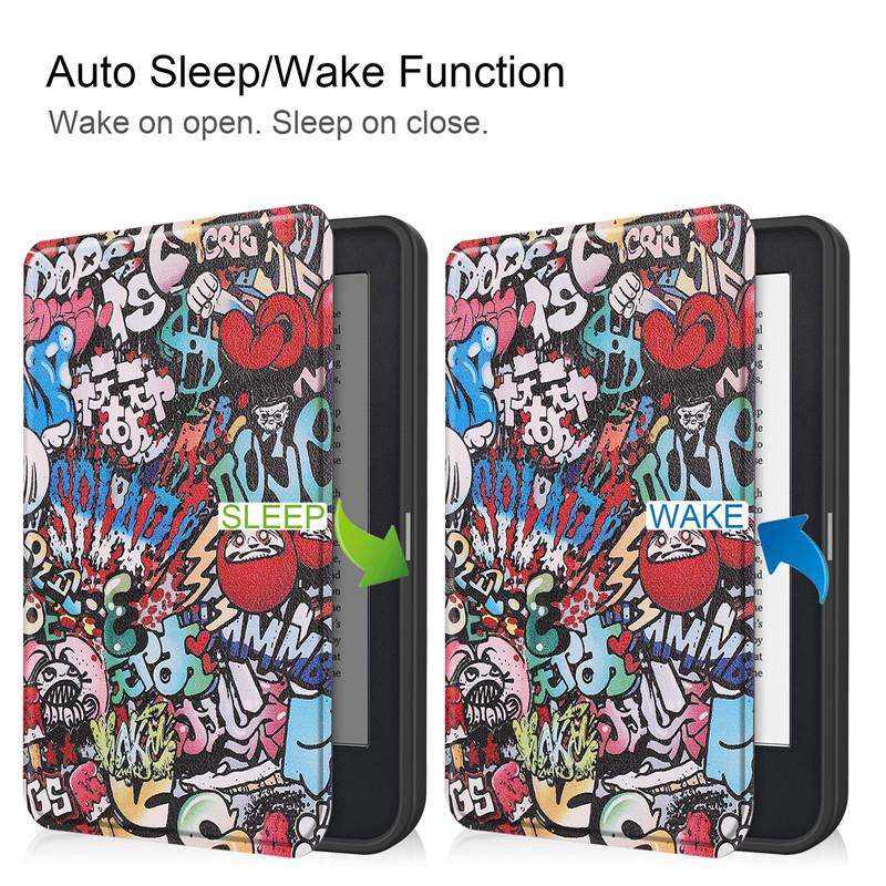 Funda for KOBO Clara 2E Case 2022 Smart Cover PU Leather Silicone Back Full Housing Ebook Case for Etui Kobo Clara 2e Cover Capa
