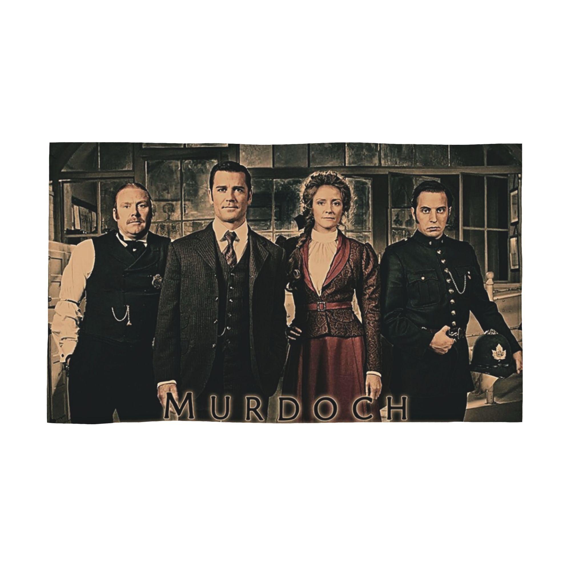 Murdoch Mysteries Dramatic Prin Soft Face Towel Quick Dry Pool Bath Cotton Towels Breathable W30*H60(CM)