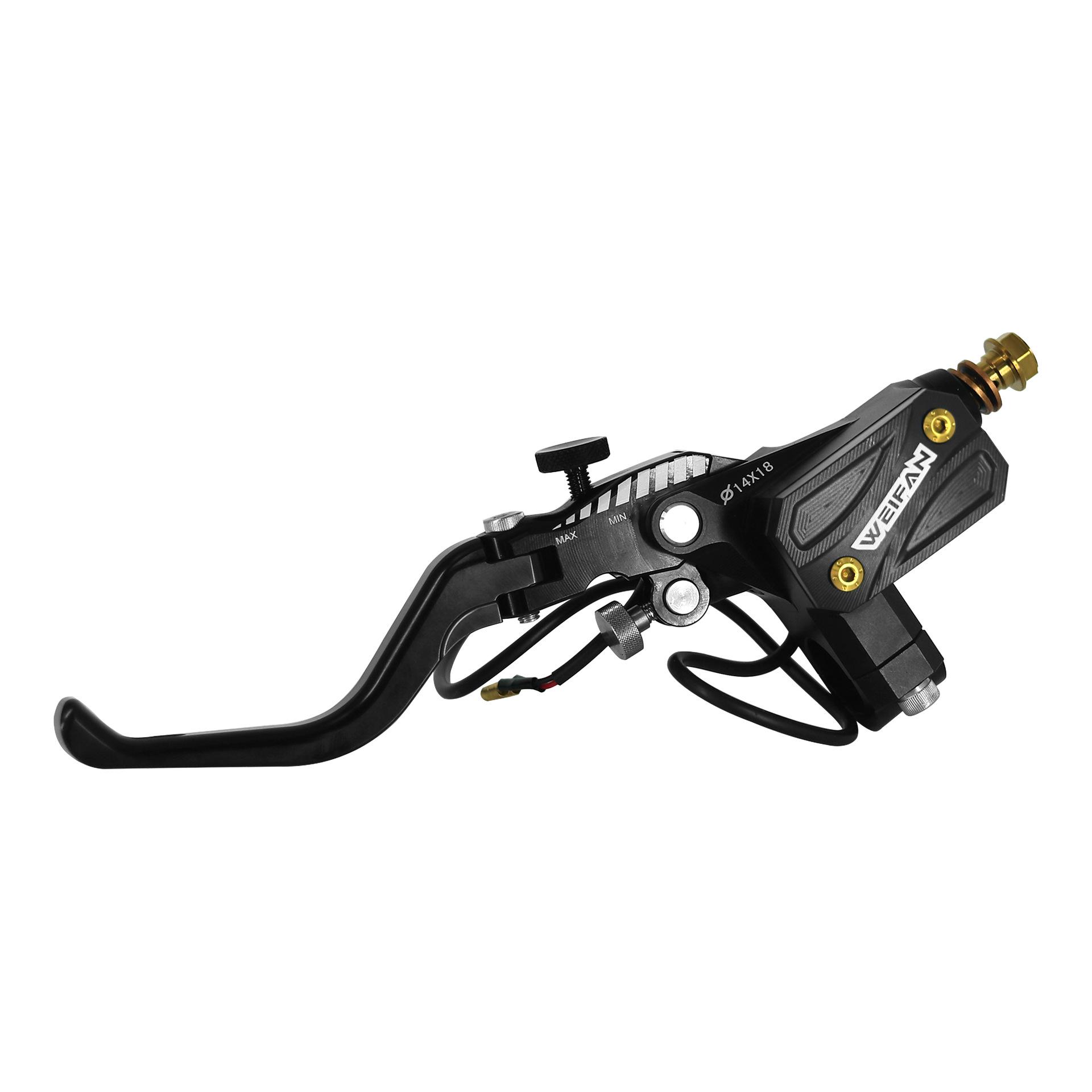 

Девять Маленьких Коров Электрический Транспорт Тормозной Насос - Верхний Насос Дискового Тормоза Боковой Толчок Масляный Тормоз, Аксессуары без Корпуса Right-Silver-16-No Mirror Mount