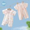 Newborn Baby Summer Cotton 2-Piece Short-Sleeve Romper Set