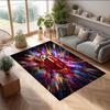 Tappeto in Flanella Stampato AC Milan Antiscivolo Morbido Poliestere Tappeto per Pavimento Tappetino Decorativo da Interno per Camera da Letto Soggiorno Divano Sala Giochi Decorazione Casa