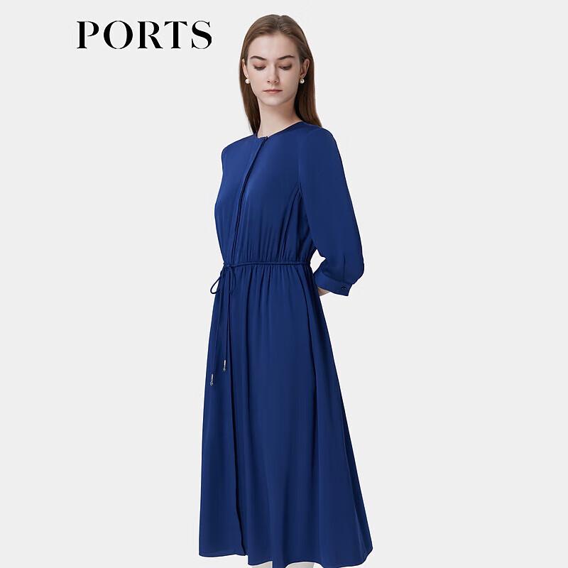 

Женское платье-рубашка из смесового шелка с завязкой на талии от PORTS S/4