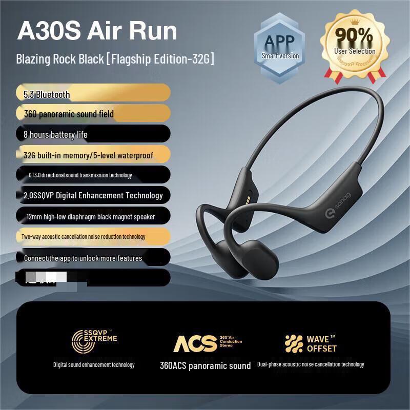 SANAG A30 Series Bone Conduction Sport Headphones