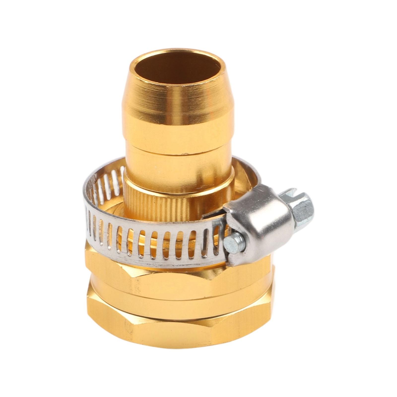 

1set 0f 3/4 Inch Garden Brass Mender End Repair Kit Hose Connector Male Female inside