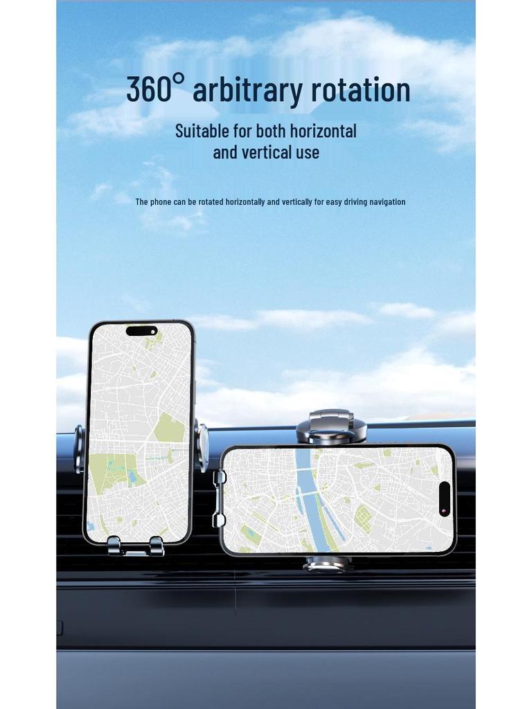 D6 Auto Lüftungsschlitz Handyhalterung - Premium Mechanische Halterung für Navigation