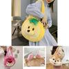 Pineapple Pup And Strawberry Bear Plush Cartoon Shoulder Bag Large Capacity Tote For Everyday Use