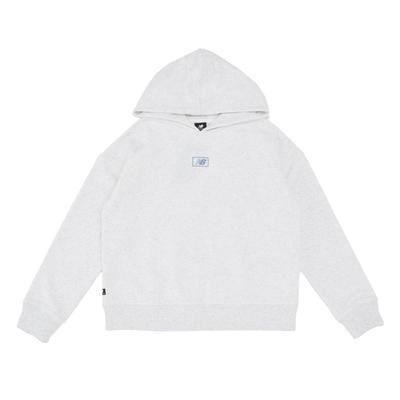 Sweat NB Essentials Americana Sweat Hoodie WT33512 SAH Salt L [New Balance] Women's (Sea Heather)