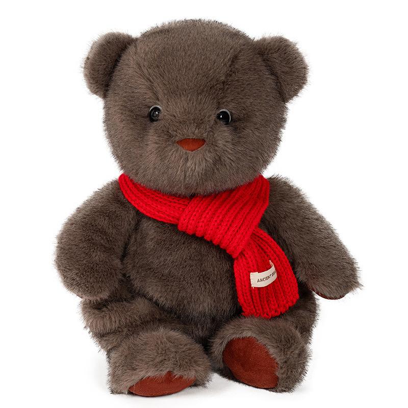 Scarf Teddy Bear Plush Toy Scarf Bear Sleeping with Rag Doll Girlfriend Children's Birthday Gift Bear Doll