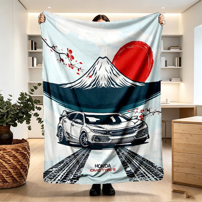 Honda Print Blanket - Soft & Comfortable, for Bedroom, Travel, Sofa, Home Decoration - Birthday Christmas Gift for Friend