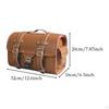 Motorcycle Tail Bag Storage with Handle Side Pockets Motorbike Sturdy Vintage Zipper Easy