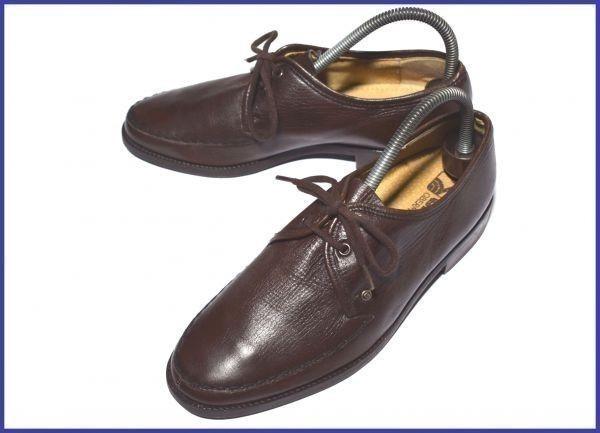 

70s-80s West Germany Vintage/GALLUS/All Leather U-Tip Shoes/25.0/Brown/