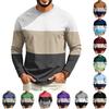 Herren Raglan Langarm T-Shirt mit Rundhalsausschnitt Lässiges T-Shirt für den Alltag
