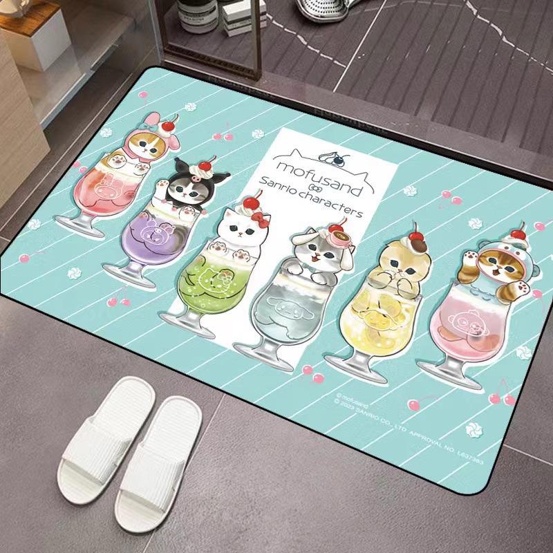 Cartoon Cat Non-Slip Absorbent Quick-Dry Bathroom Mat